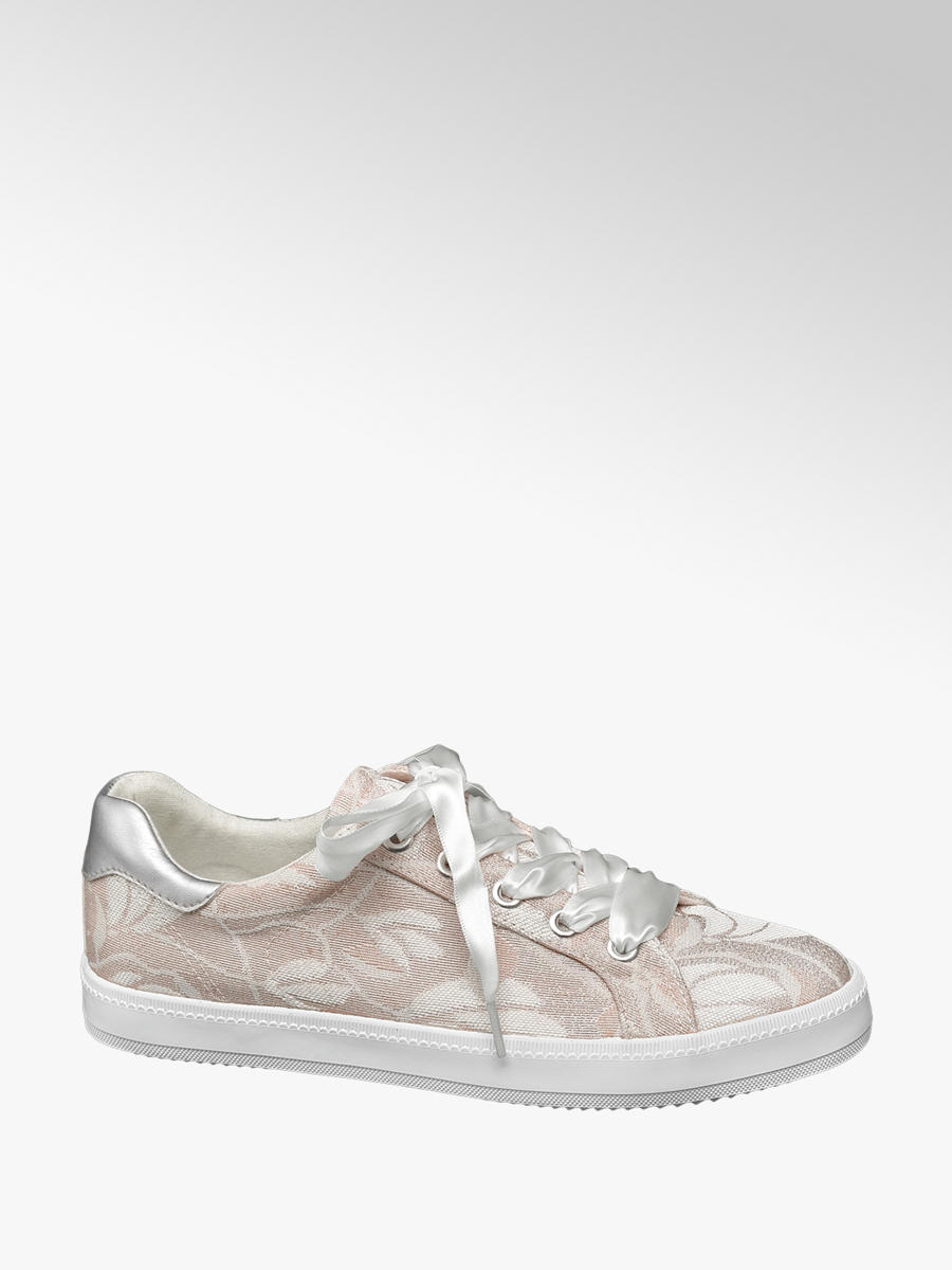 Damen Sneakers von Graceland in pink Beige schicke Halbschuhe von Graceland Größe 39